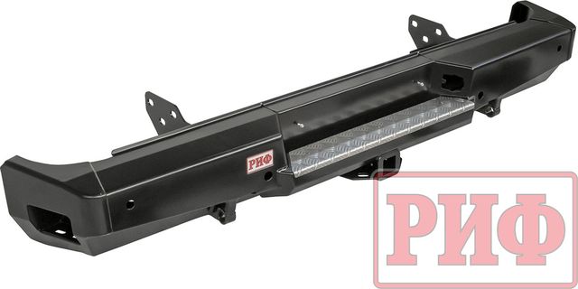 Бампер силовой РИФ задний с квадратом под фаркоп (без фонарей) для Toyota Tundra 2007-2013. Артикул RIFTND-20100
