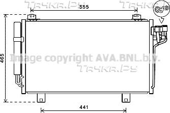 Радиатор кондиционера (конденсатор) AVA (алюминий). Артикул MZ5261D