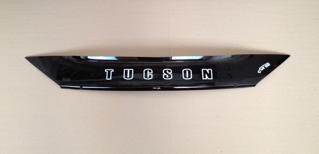 Дефлектор VT52 для капота Hyundai Tucson III 2015-2021 короткий. Артикул HYD60VT