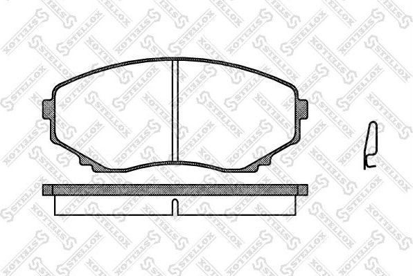 Тормозные колодки Stellox. Артикул 408 000-SX