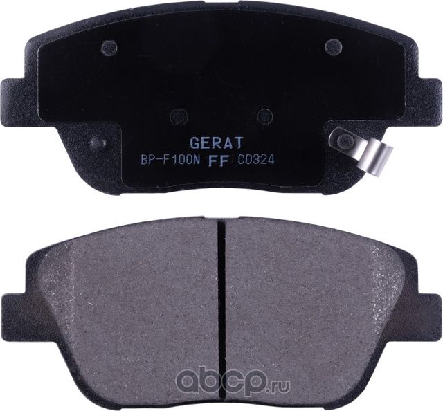 Тормозные колодки Gerat BP-F100N (передние) Normal Gerat. Артикул BPF100N