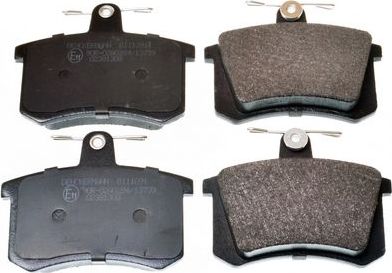 Тормозные колодки Denckermann задние для Audi 90 II (B3) 1987-1991. Артикул B111091