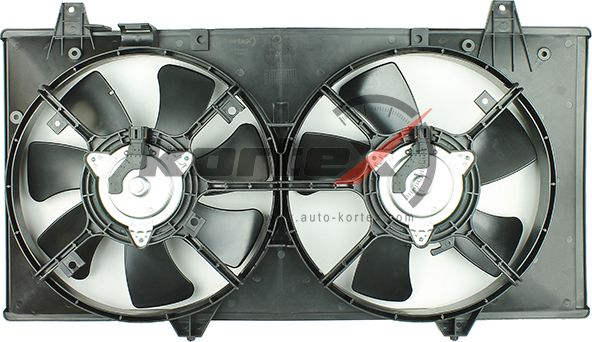 Э/вентиляторы охл. с кожухом 2 вент. для а/м Mazda 6 GG 02- LFK 25FA (Kortex). Артикул KFD172