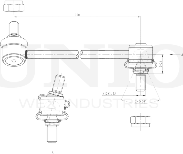 Тяга/стойка стабилизатора (Unio). Артикул SSP-50308