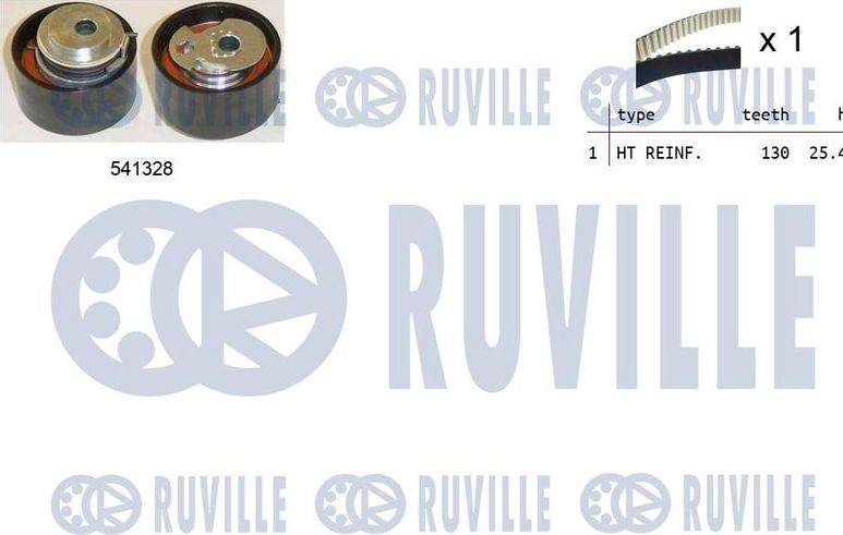 Ремень ГРМ с роликами (комплект) Ruville. Артикул 550242