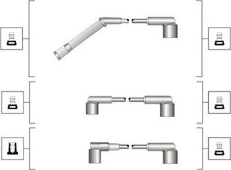 Высоковольтные провода (провода зажигания) (комплект) Magneti Marelli. Артикул 941319170053