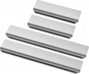 Накладки RusStal на пороги (лист нерж. зеркальный) для Mazda CX-5 I 2012-2017. Артикул MZDCX512-01