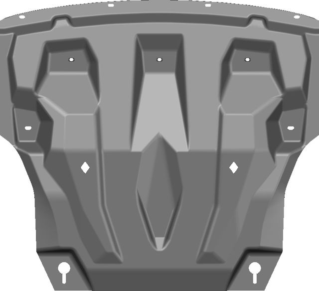 Защита композитная АВС-Дизайн для картера и КПП Exeed VX 2021-2026. Артикул 46.02K