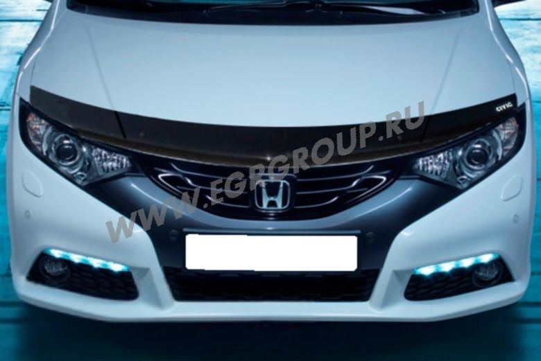Дефлектор EGR для капота Honda Civic IX хэтчбек 2011-2017. Артикул SG-6534DS