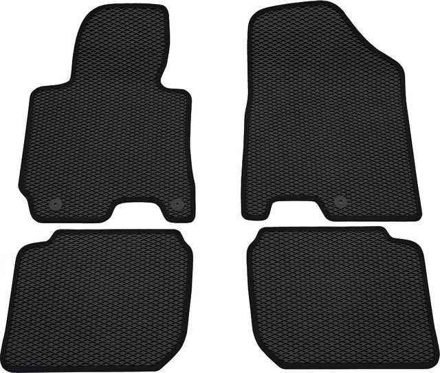 Коврики Rezkon EVA для салона Kia Cerato III 2013-2018 Черный кант. Артикул 9021010201