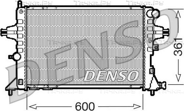Радиатор охлаждения двигателя Denso (алюминий). Артикул DRM20084