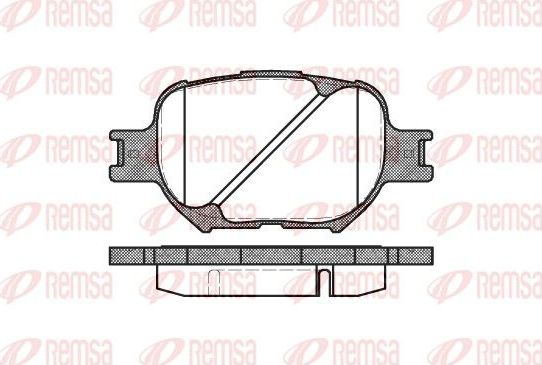 Тормозные колодки Remsa. Артикул 0742.00