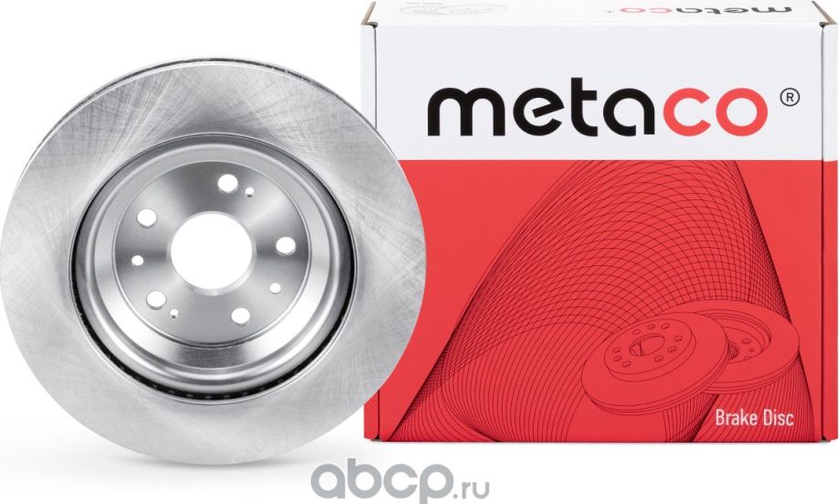 Диск тормозной передний вентилируемый (Metaco). Артикул 3050509