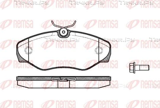 Тормозные колодки Remsa передние для Opel Vivaro A 2001-2014. Артикул 0834.10