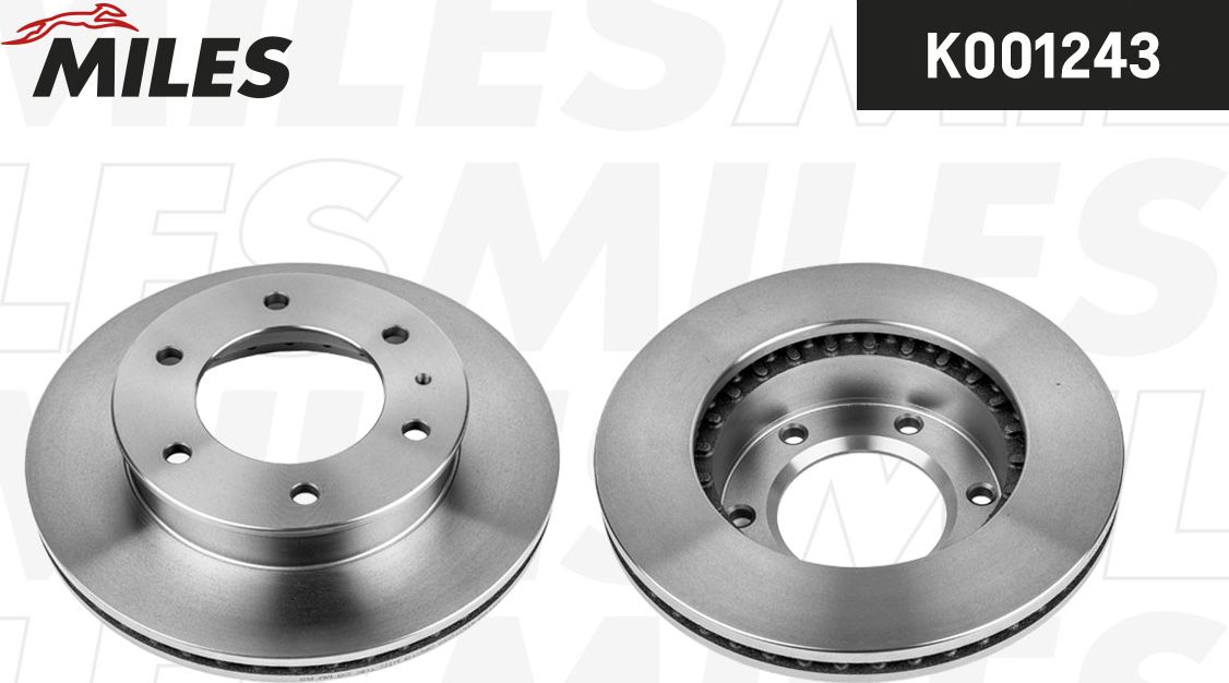 Тормозной диск Miles передний для Ford Ranger II 2006-2012. Артикул K001243