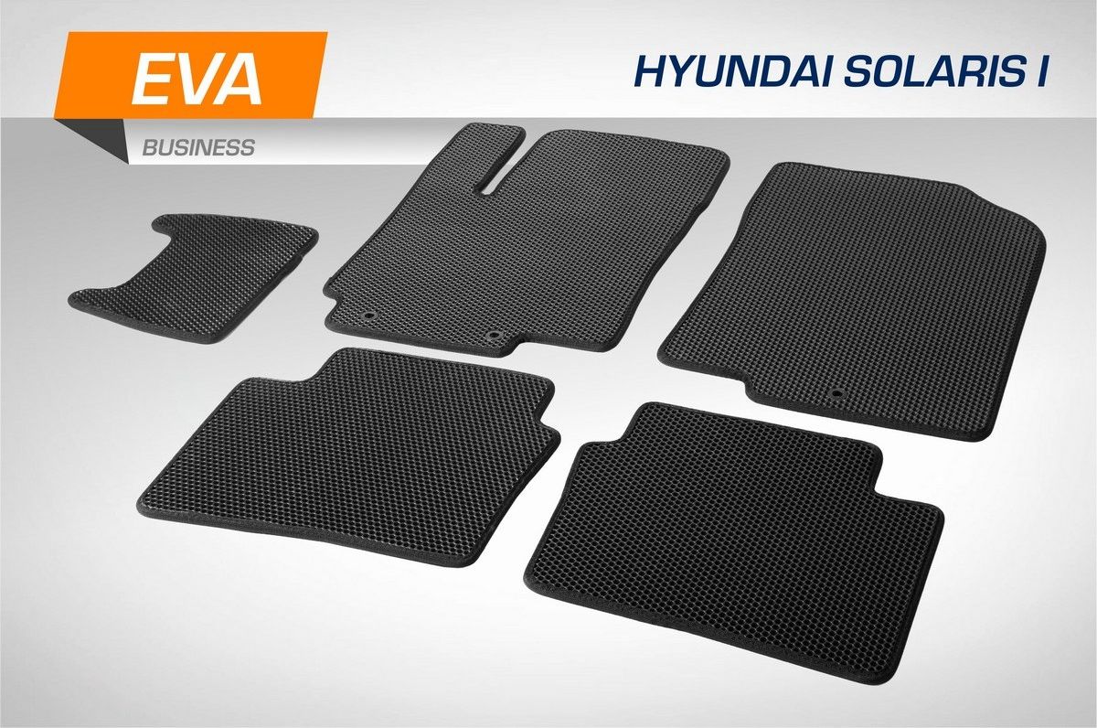 Коврики AutoFlex для салона Hyundai Solaris I седан, хэтчбек 2010-2017. Артикул 3230101
