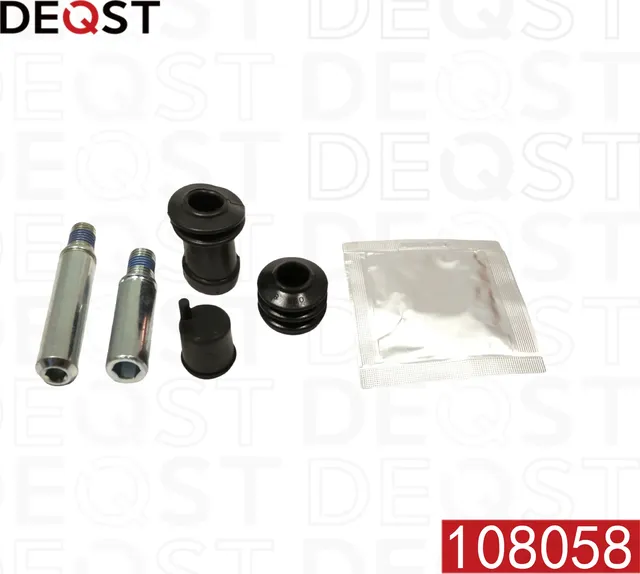 Комплект направляющих тормозного суппорта переднего (направляющая O 14mm). MAZDA 323 (BJ) 98-04 / 6  (Deqst). Артикул 108058