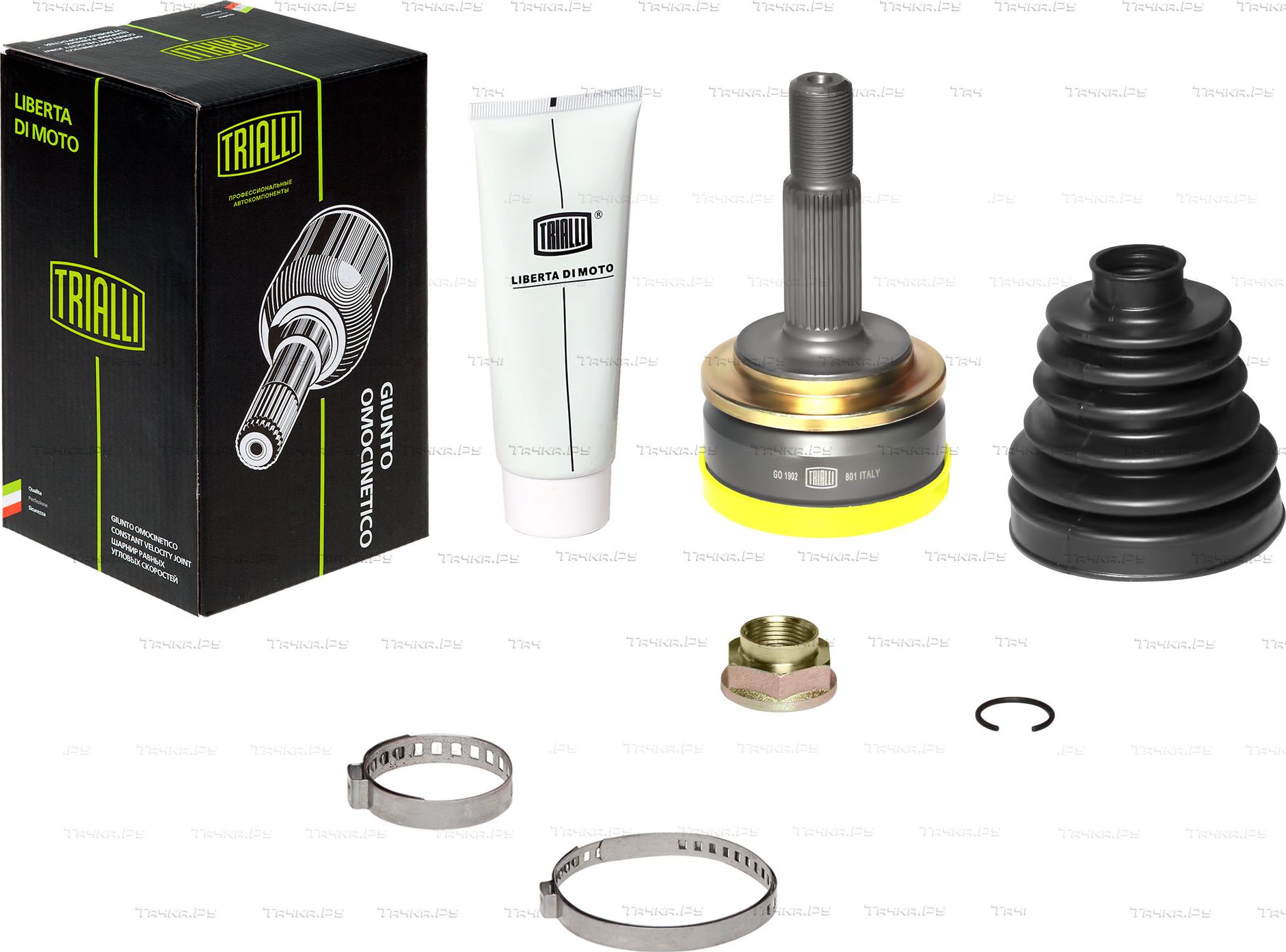 Шрус внутренний (граната) Trialli передний для Toyota Corolla E140, E150 2006-2014. Артикул GO 1902