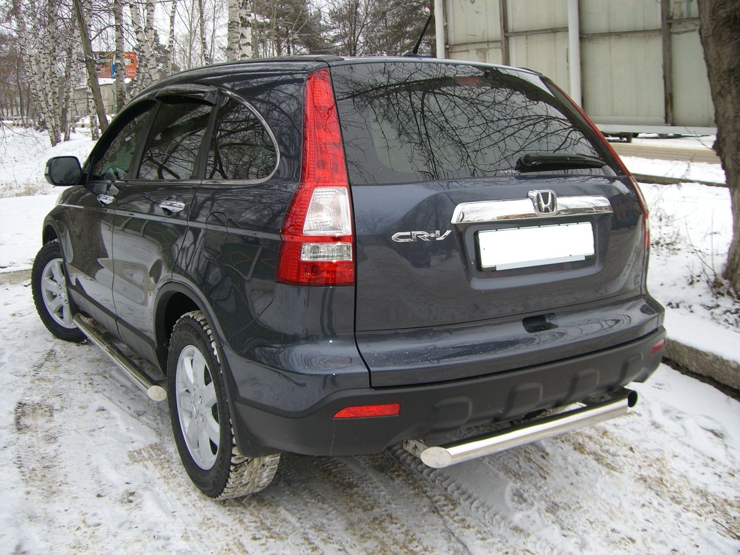 Защита RusStal заднего бампера d70 для Honda CR-V III 2006-2009. Артикул HCZ-000194