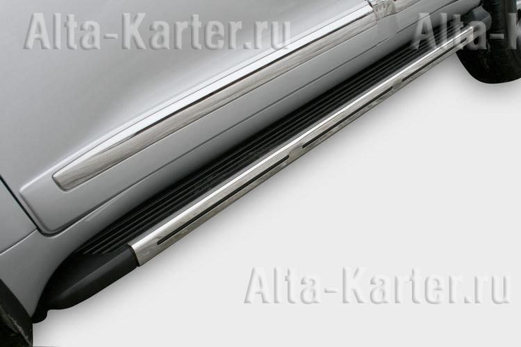 Накладки оригинальные на торцы штатных порогов для Toyota Land Cruiser 200 2012-2013. Артикул NL20950577