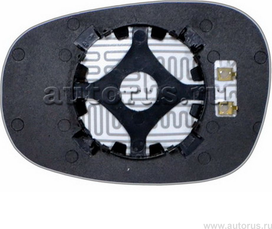 Эл. Зеркальный правый сферический голубой с обогревом (Ergon). Артикул 99870919