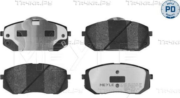 Тормозные колодки Meyle PD передние для Hyundai Creta II 2021-2026. Артикул 025 245 0116/PD