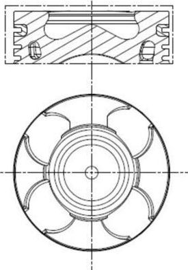 Поршень Mahle. Артикул 011 PI 00100 010