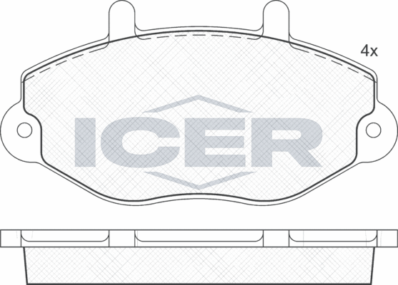 Тормозные колодки Icer. Артикул 140897