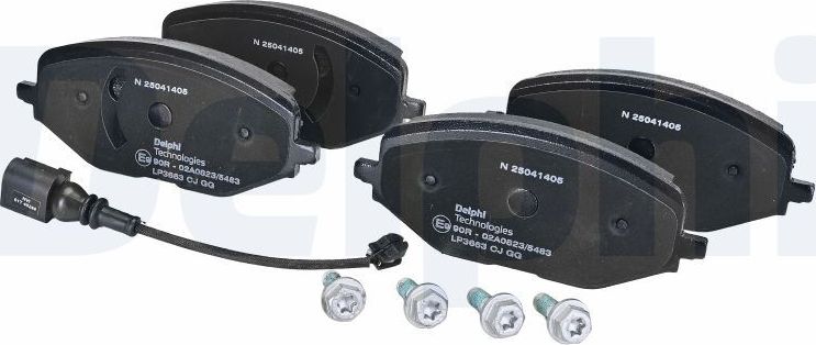 Тормозные колодки Delphi (Low-Metallic). Артикул LP3663