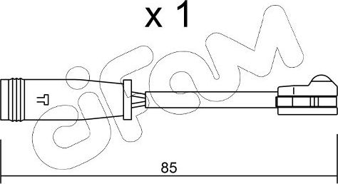 Датчик износа тормозных колодок  Metelli. Артикул SU.314