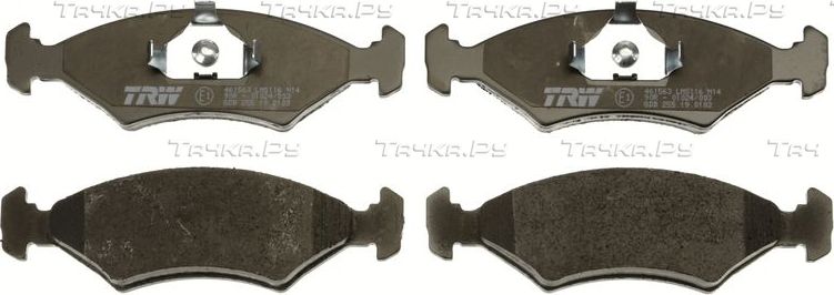 Тормозные колодки TRW COTEC передние для TVR Cerbera 1996-2000. Артикул GDB255