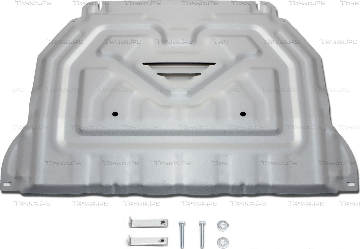 Защита алюминиевая Rival для картера и КПП Mitsubishi Outlander III 2012-2018 2018-2026. Артикул 333.4036.1