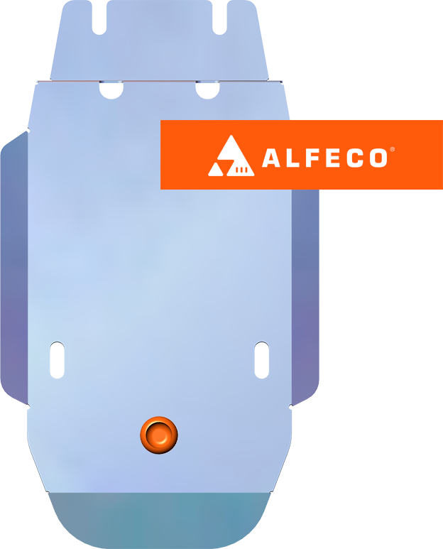 Защита алюминиевая Alfeco для редуктора заднего моста Subaru XV II (GT) 2017-2026. Артикул ALF.22.42al