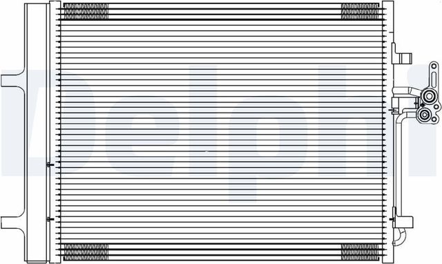 Радиатор кондиционера (конденсатор) Delphi. Артикул TSP0225689