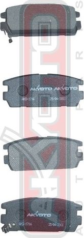 Тормозные колодки Akyoto Packing AKYOTO. Артикул AKD-1716