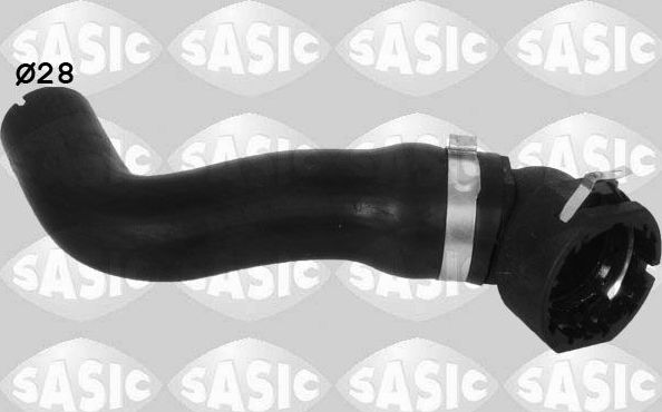 Патрубок радиатора (системы охлаждения) Sasic левый нижний для Fiat Panda II 2003-2012. Артикул 3406317