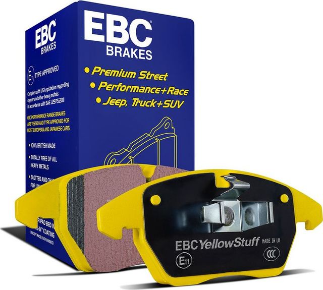Тормозные колодки EBC Brakes Yellowstuff with a stable friction coefficient of 0.42μ задние для Mercedes-Benz GLS II (X167) 2019-2026. Артикул DP42427R