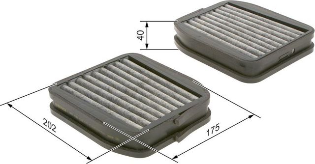 Салонный фильтр Bosch. Артикул 1 987 432 512