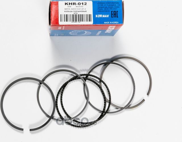 Кольца поршневые STD (Kormax). Артикул KHR012