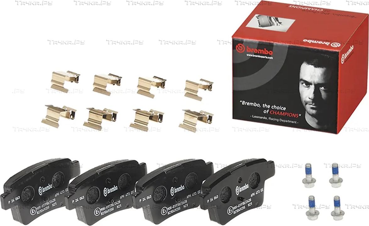 Тормозные колодки Brembo PRIME LINE задние для Jaguar X-Type I 2001-2009. Артикул P 24 063