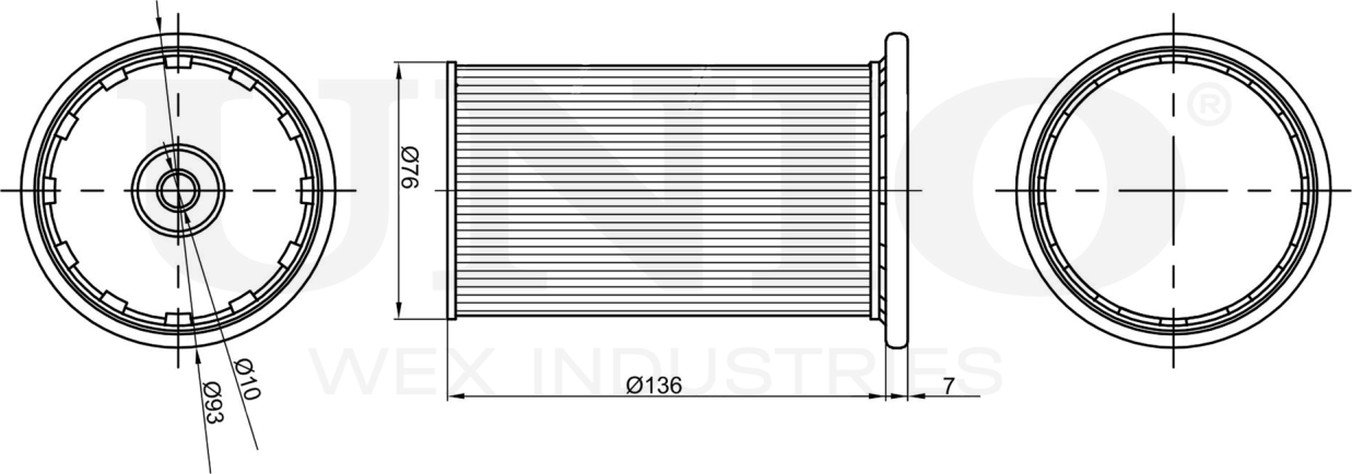 Фильтр топливный (Unio). Артикул FLT-50004