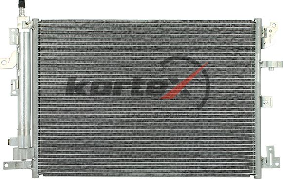 Радиатор кондиционера c ресивером Volvo XC90 (02-) (LRAC 1057) (Kortex). Артикул KRD2107