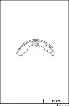 Тормозные колодки MK Kashiyama задние для TATA Indigo I 2003-2012. Артикул K7728