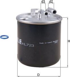 Топливный фильтр Mahle-Knecht. Артикул KL 723D