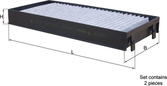 Салонный фильтр Mahle для BMW X6 II (F16) 2014-2019. Артикул LAK 221/S