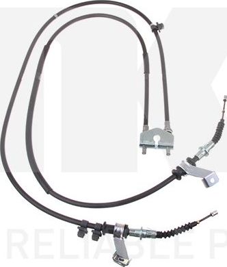 Трос ручника (тросик ручного тормоза) NK для Mazda 2 II (DE) 2007-2014. Артикул 903289