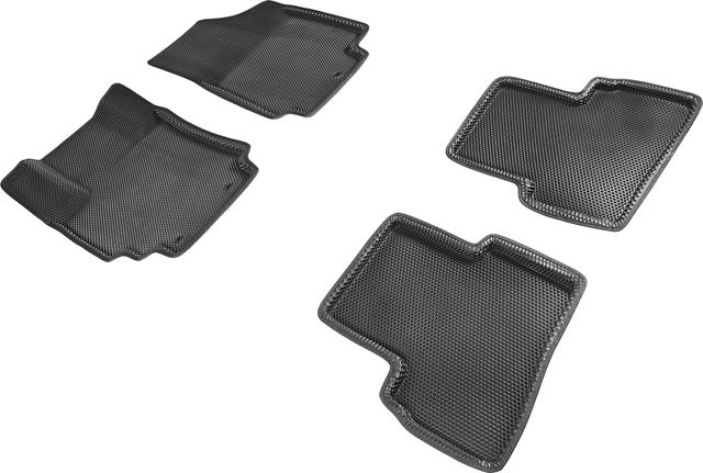 Коврики Seintex 3D EVA Соты для салона Hyundai Creta I 2016-2021 ЧЕРНЫЕ. Артикул 95161