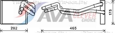 Радиатор отопителя (печки) AVA. Артикул FDA6463