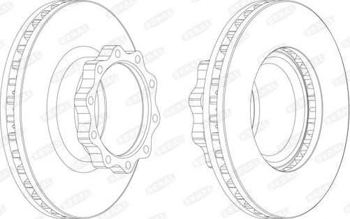 Тормозной диск BERAL. Артикул BCR147A