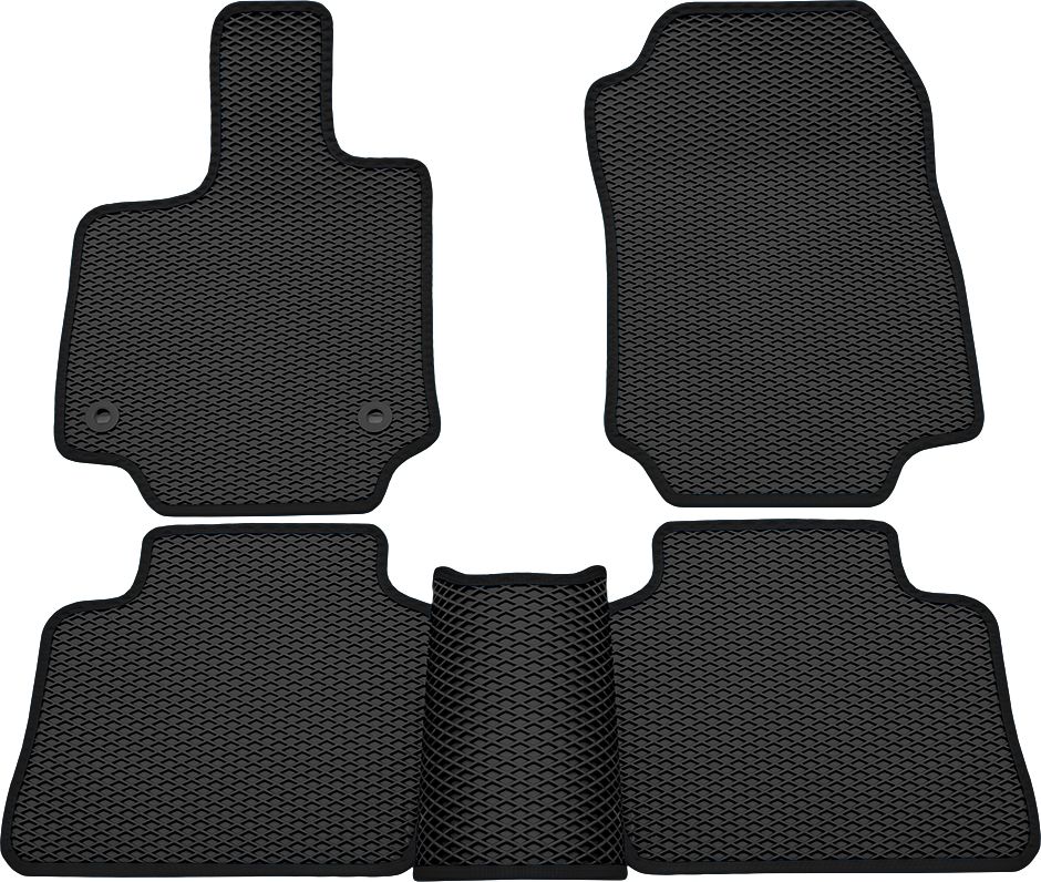 Коврики Rezkon EVA для салона Toyota RAV4 V 2019-2026 Черный кант. Артикул 9034035301
